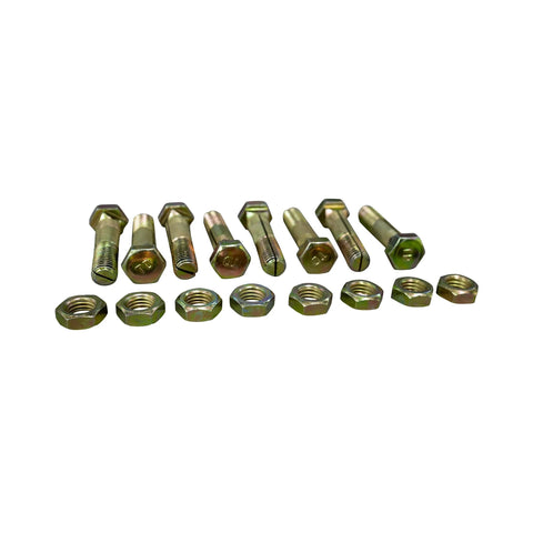 Slotted Bolts And Nuts Pack Of 8 For Ground Anchor Brackets And Straps, Complete Anchor Security For Manufactured Home Anchors