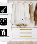 Wardrobe with 12 Pack 8 Inch Gold Cabinet Pulls With 5 Inch Center Holes Stainless Steel Modern Brushed Finish Ideal For Kitchen Cabinets Drawer