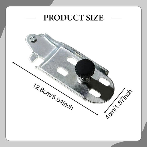 Universal Refrigerator Door Hinge Replacement, Steel Bottom Mounted Hinge with dimensions 12.8cm x 4cm for easy install