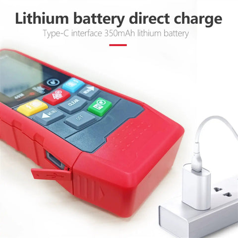 Slick 4 In 1 Wall Scanner And Stud Finder With AC Voltage Detector, showing direct charge Type-C interface.