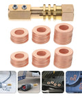 200 Piece Copper Sealing Washers And Flat Ring Gasket Set For Automotive Sheet Metal Repair DIY Ready Metric Crush Washers