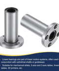 Rock Solid LMF13LUU Linear Ball Bearing Boasts 13mm Bore And 23mm Outer Diameter with 48mm round flange base for smooth glide.