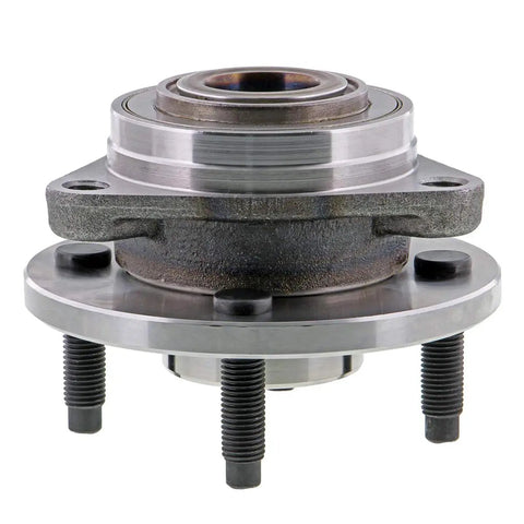 2 Pcs Front Wheel Hub And Bearing Assembly 513205 Drop Right In Replacement For Chevy Cobalt Pontiac G5 Saturn Ion Non Abs close up view with detailed bearing.