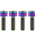 Rock Solid M4 X 12 Millimeter Titanium Socket Head Cap Screws Pack Of Four, showcasing the corrosion-resistant hex key fasteners.