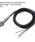 Inductive Proximity Sensor Switch M8 NC Normally Closed PNP With Two Millimeter Detection Distance DC Six To Thirty Six Volts LJ8A3 2 Z AY 3.9ft Cable Pack Of 3 Industrial Grade Durable For Harsh Environments