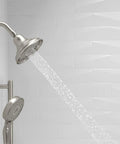 Bancroft Three Function Shower Head With Katalyst Massage And Silk Sprays, 2.5 GPM Handheld Showerhead In Polished Chrome