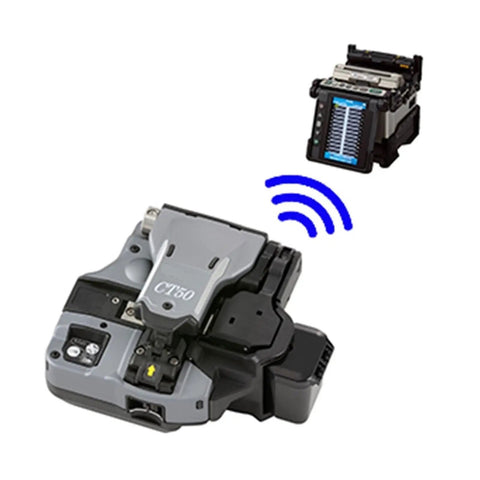 CT50 Optical Fiber Cleaver Dead On Cuts For Fiber Cable Splicing Multi Strand Compatible No Sweat Pro Grade Tool For Field Techs with wireless connection.