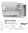 Heavy Duty Commercial Fryer Oil Filter Machine With Cart 55L Stainless Steel Storage Tank 550W Motor components layout