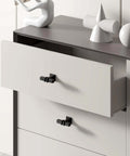 Slick Matte Black Cabinet Knobs 24 Pack Modern Square Drawer Pulls Tight Fit For Kitchen Cabinets And Bathrooms Fresh Upgrade With Durable Zinc Steel Hardware Smooth As Silk on a drawer.