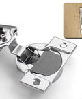 40 Pack One Half Inch Overlay Soft Close Face Frame Cabinet Hinges with 105 Degree Six Way Adjustment and Three Cam Concealed Design
