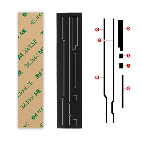 Top Shelf Precision Cut Light Seal Foam Sponge Replacement Kit For Classic Olympus Om Film Cameras, showing cut foam strips and backing.