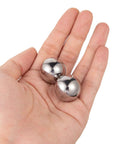 Badass 1 Inch Chrome Steel Ball Bearings Wicked Precision Rolling Elements held in hand for Smoove Bicycle Operation.