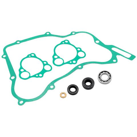 Complete Water Pump Rebuild Kit With Durable Steel Bearing And Heavy Duty Rubber Seals And Gaskets For Honda CR125R 1990-2004 including gaskets and seals.