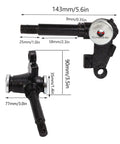 Steering Strut Knuckle Spindle Pair Direct Fit Replacement 14mm Thread For 50cc 110cc 150cc Go Kart Drum Brake