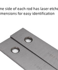Precision Parallel Block with laser etched dimensions for easy identification.