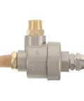 Quick Dump Valve for Tire Changer Machines with Bead Breaker Cylinder, Heavy Duty Pneumatic Flow Control Valve for Automotive Shop Equipment, Single Direction Air Cylinder System, Foot Pedal Compatible, Anti Backflow Exhaust Valve, brass and metal body