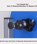 Torx handle nut on No Sweat Compact Tabletop Bubble Wrap Dispenser With Manual Shipping Station Stand for easy installation.