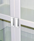 Two Piece Mirror Closet Door Pull Handles Adhesive Self Stick Clear Acrylic Knobs on glass cabinet doors