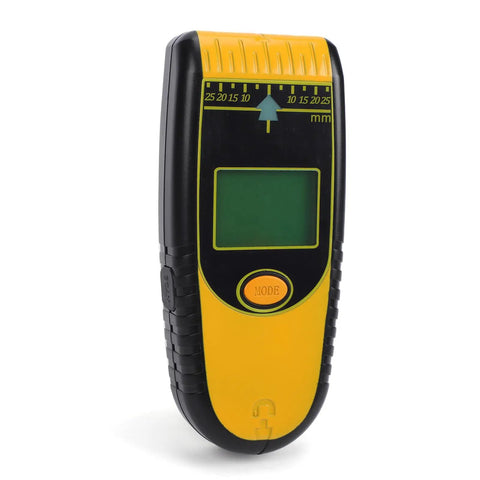 Domary 7 in 1 Digital Stud Finder with Auto Calibration for Easy Wall, compact design and LCD display for detecting wood and metal.