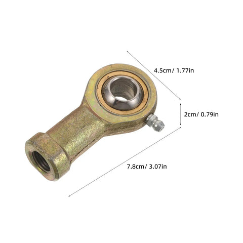 2 Pack Rig Ready Rod End Bearings 14 MM And 9 16 Female Thread Tie Rod Ball Joints with dimensions and connectors for ATV use.