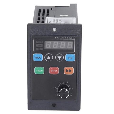 Front view of Ultra Compact Variable Frequency Drive Controller 176 264V Input Single Phase To 0 220V Output 3 Phase Converter VFD Inverter