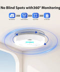 Top Shelf 6 Pack Smoke Detectors and Air Quality Monitors with 10 Year Battery Life Advanced Multi Sensor System Hella Clear Real Time Display Screen for Indoor Home Safety Protection Peace of Mind 360° ceiling monitor for gas and smoke detection.
