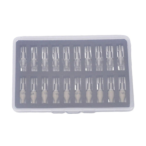 Watch Hand Presser Kit With 20 Interchangeable Pins And Scratch Proof Stainless Steel Pusher in a clear plastic case