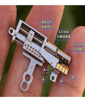 Close-up of 11mm Stroke Linear Actuator Tiny 5V 2-Phase 4-Wire Precision Metal Gearbox Gear Drive for micro DIY projects.