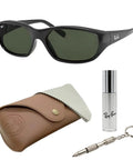 RB2016 Rectangle Sunglasses Dope Non Polarized Lenses With G Fifteen Green Lens For Men And Women Includes Official Eyewear Kit