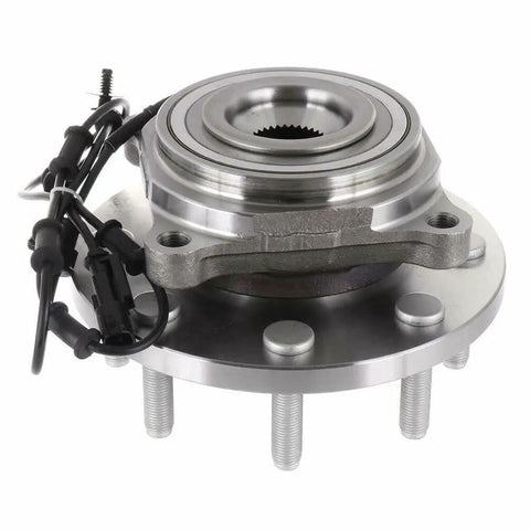 Heavy Duty Smooth Rollin Wheel Hub And Bearing Assembly For Ram 2500 3500 2012 To 2013 Models front view with sealed bearing and dowel bolts.