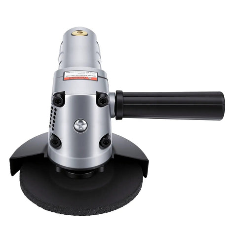 Air Powered 4 Inch Angle Grinder 11000 RPM Lightweight Frame With Solid Grip for grinding and polishing, showcasing the front view.