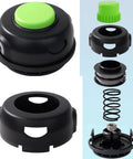 Replacement Trimmer Head For Greenworks String Trimmer Pro Grade Upgrade Fits ST60V ST60V T0 ST60B01 BL60L00 STG401 And ST80 Series 80V ST80L200 ST80L210 ST80L00 STBA80L210 Ideal Upgrade For Quick Line Feed And Durable Cut Performance shown disassembled and assembled.