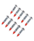 Heavy Duty Self Drilling Drywall Anchors Kit 30Pc Molly Bolt Wall Screws 35mm shown in silver and red