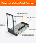 Top Shelf Rock Solid External Gpu Dock With Jhl7440 Chipset Bringing Blazing Fast 40Gbps Data Transfer To Hype Gaming Setups Via Hassle Free Plug And Play Egpu Enclosure with power supply connections.