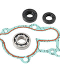 Heavy Direct Fit Water Pump Repair Kit For Yamaha YZ 250 Riders 1999 To 2019 with gasket, bearing, and seals.