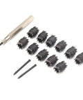 13 Piece Spot Weld Cutter Set 3 Eighth Inch Double Sided Welding Tool Kit For Electric Drill With Lubricant For Thin Metal Sheets