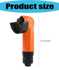 Heavy Duty Pneumatic Angled Grinder With Air Powered Motor For Metal And Wood Grinding Polishing Cutting At 15000 Rpm Featuring Comfort Grip Handle sz 15.5 cm