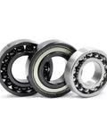 Top Shelf High Temperature Ball Bearing 6916 80x110x16 Millimeters Sealed Industrial Grade Kiln Part displayed in trio showing different angles.