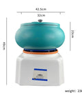 Vibration Polishing Machine For Jewelry DIY Gem Faceting And Grinding Tumble Barrel With High Efficiency Handy Flexible And Convenient Surface Cleaning Tool shown with dimensions