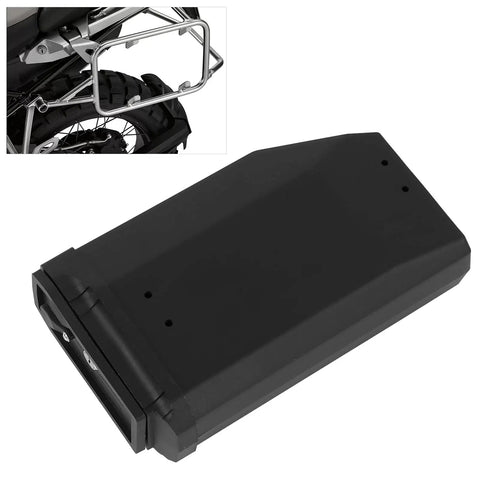 Heavy Duty 5L Motorcycle Rear Toolbox Side Lightbox Storage Case Fits BMW R1200GS LC 2013 2019 with black steel design.
