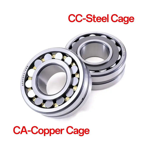 Pro Level 23218 CCK W33 Spherical Roller Bearings 90 By 160 Millimeters showing steel and copper cage designs.