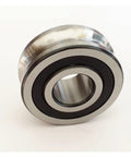 Heavy Duty Track Roller Angular Contact Ball Bearing 25 mm Bore 72 mm Outer Diameter precision machined with black seal visible.