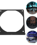 Two Pack Rock Solid Iron Computer Fan Bracket Set For 12cm PC Fans No Fuss Easy Install CPU Cooler Mount For PC Chassis Replaces Damaged Frames Boosts Airflow And Ensures Secure Mounting For Electronics Cooling, black iron bracket