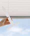 Heavy Duty Roller Shutter Hanger Strips With Pre Drilled Screw Holes And Snap Lock Slat Connector Clips Top Shelf Steel Hardware Kit for hassle free inside mount manual window shades, white steel hand held.
