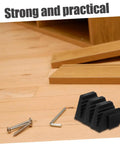 12 Piece Wrench Storage Rack Set Modular Organizer For Wrenches And Tools Tool Box Holder Garden Gear Space Saving Tray For Quick Access Pro Grade Durable Plastic Build on a wooden floor with screws and hex key nearby