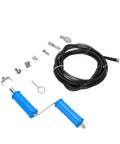 Heavy Duty Three Meter Drain Snake With Drill Attachment For Crushing Gnarly Pipe Clogs And Kitchen Snags In The Bathroom Or Sink With Rugged Alloy Steel Build For Reliable No Hassle Plumbing Work Around The Home components and accessories displayed