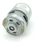 High Performance 42mm DC Motor Featuring Dual Ball Bearings Runs Smooth On 12V 18V And 24V Power, visible rear view of the motor.