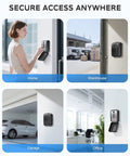 Hella Secure Wall Mounted Key Lock Box With 12 Digit Combination Code in home, warehouse, garage, and office settings.