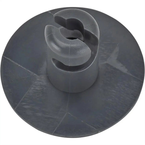 Top Shelf Quarter Turn Fasteners Featuring Massive Head Design And Half Inch Grip Span Perfect For Hella Secure Panel Locking Red Plastic Equipment Hardware Bag Of Ten Pieces, gray plastic fastener with a wide head.