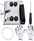 Adjustable Tile Cutter Chamfering Tool For Angle Grinder With 45 Degree Bevel Pro Grade Kit Includes 2 Pairs Gloves And Universal Stand